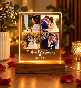 Luminária Fotos - Personalize