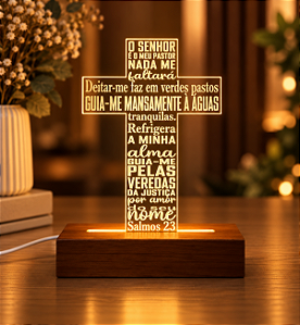 Luminária Salmos 23- Personalize
