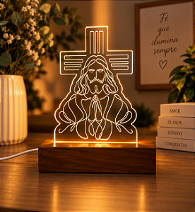 Luminária Desenho de Jesus - Personalize