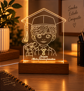 Luminária Formatura - Personalize