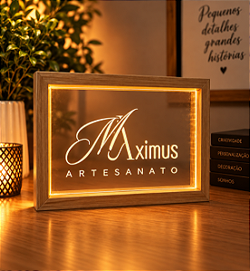 Porta-Retrato Luminária Logo 15 L x21 A - Personalize