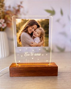 Luminária Foto Dia Das Mães - Personalize