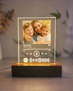 Luminária Spotify dia das mães - Personalize