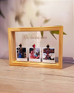 Porta-Retrato Luminária Dia das mães - Personalize