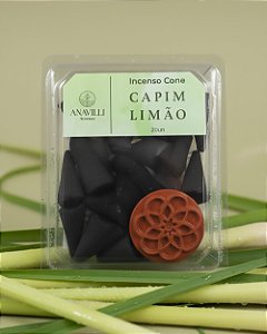 Incenso Cone - Capim Limão - 20u