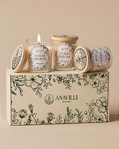 Kit Presente Trio Mini Velas