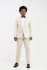 Terno Pataloo Linho Com Forro Jacquard Branco