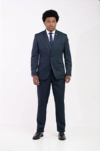 Terno Masculino Slim Fit Microfibra Preto Pataloo Leve