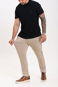 Calça Masculina Chino Tech Slim Fit Elastano Areia Pataloo