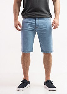 Bermuda Jeans Masculina Pataloo Lavagem Clara com Elastano