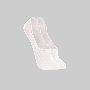 Par de Meias Lupo Invisível Sapatilha Algodão Branca