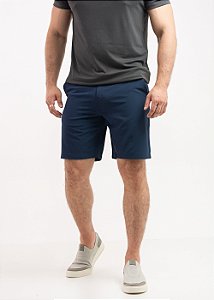 Bermuda Alfaiataria Masculina Tech Neoprene Azul Marinho Pataloo