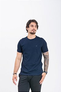 Camiseta Masculina Pataloo Tech Viscolycra Magnetada Azul Marinho