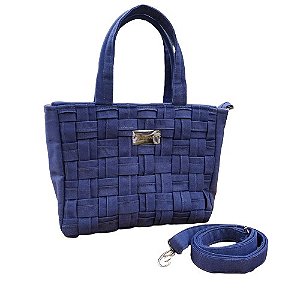Bolsa Jeans Trançada