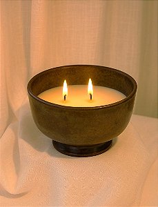 Vela em Cerâmica - Pedra de Vetiver