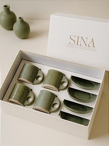 KIT - 4 XÍCARAS GREEN TEA