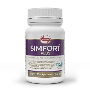 Probiótico - Simfort Plus - 30 Cápsulas 390mg - Vitafor