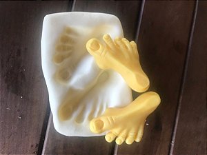 Pé de Duende/Gnomo 9 cm - Molde de silicone artesanal