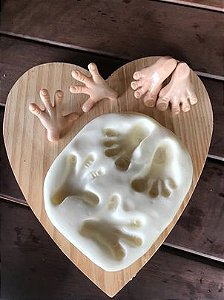 Mãos e pés de Gnomo / Duende P - Molde de silicone artesanal