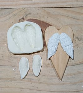 Molde de silicone Artesanal asas de anjo pequeno