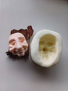 Molde de silicone Artesanal, Cabeça de bruxa Pequena (P)