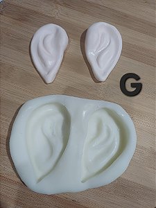 Molde de silicone Artesanal orelhas de Gnomo/Duende G