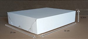 ESFIHA/SALTENHA	- 310X250X65	- BRANCO - FARDO 10 UNID