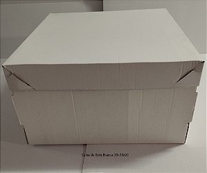 CAIXA PARA BOLO - 35X35X20 - BRANCO -  FARDO C/ 5 UND.