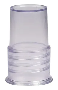 TERMINAL LISO 38MM DE SILICONE TRANSPARENTE - PONTEIRA