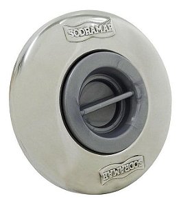 DISPOSITIVO ASPIRACAO INOX PRATIC 50MM ALVENARIA C/ROSCA LATAO