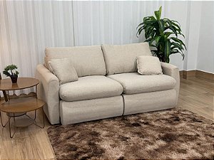 Sofá Cama Retrátil Reclinável Amaranto 1.90m – Bege Linho