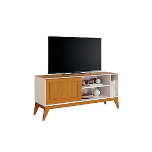 Rack Aruba 55″ – Off White / Cedro