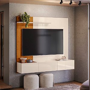Painel Astro Com Nicho 1.53m 65″ – Cinamomo/Off White