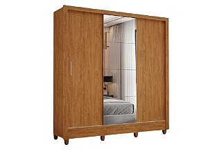 Guarda-Roupa Dubai Plus c/ espelho 3 portas e 3 gavetas – Cinamomo