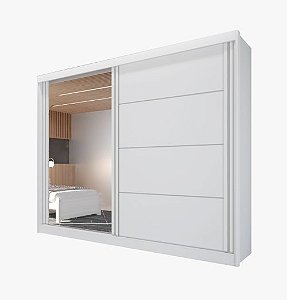 Guarda-Roupa Viena c/ Espelho – Branco