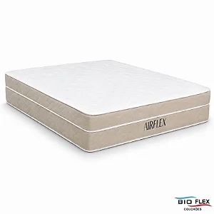 Colchão Casal Molas Ensacadas Airflex Bioflex 138x188x30 cm | Suporta até 240kg