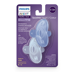 Chupeta Soothie Azul c/ 2 0-3m - Philips Avent