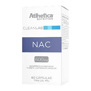 CLEANLAB NAC (N-ACETYL-L-CYSTEINE ) 600mg - 60 CAP Atletica Nutrition