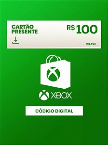 R$100 - Cartão-Presente Xbox