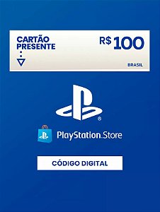 R$100 PlayStation Store - Cartão Presente Digital [Exclusivo Brasil]