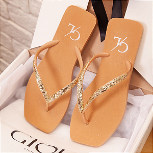 Chinelo Glow Caramelo