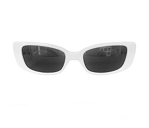 Óculos retangular branco LB
