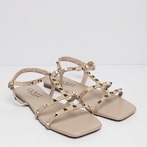 Rasteira Spikes- Nude