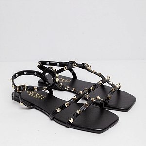Rasteira Spikes - Preta