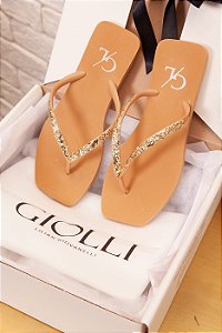 Chinelo Glow Caramelo