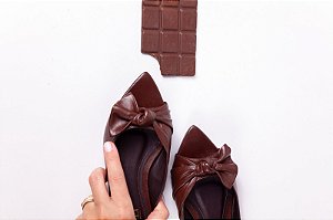 Rasteira Eva - Dark Chocolate
