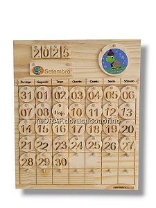 Calendário de Madeira (BILÍNGUE)