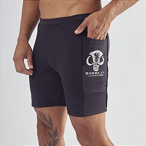 Shorts de compressão Masculino Running com Bolso de Emana® Mammuth Adventure UV50+