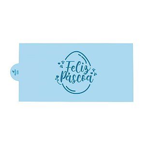 Stencil Feliz Páscoa (347777) BLUESTAR