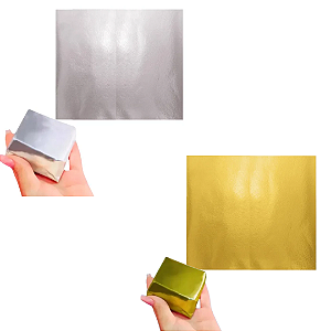 Embalagem Laminada Para Bolo Gelado Grande 25x27cm Pt C/50 Un-Cromus